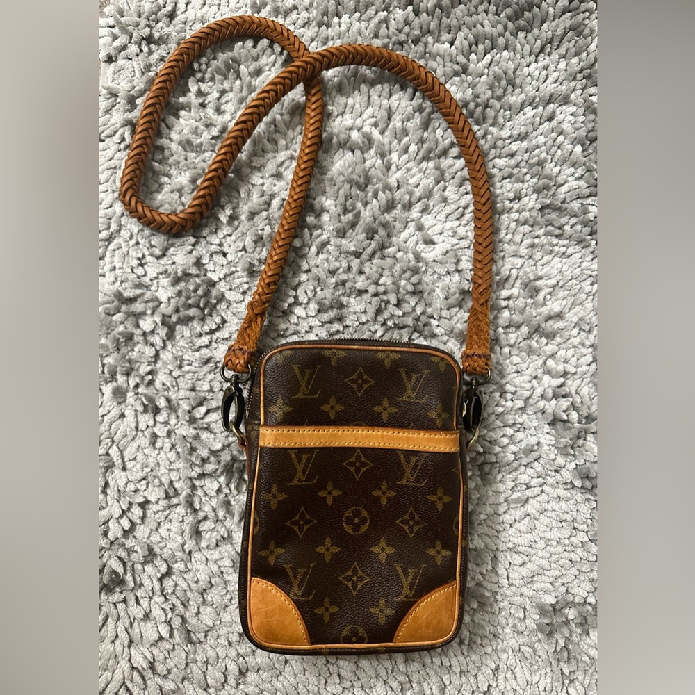 Louis Vuitton Brown and Tan Monogram Shoulder Bag
